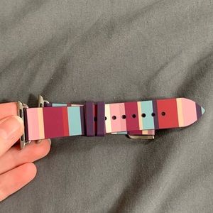 Kate Spade striped silicone Apple Watch straps